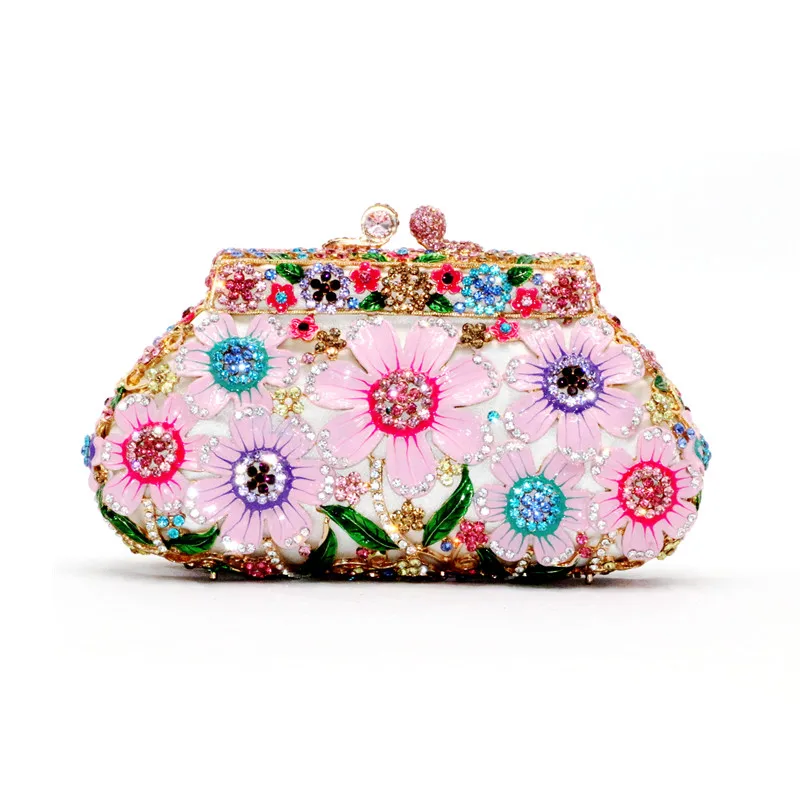 Fashion Hard Jewelry Case Diamond Flower Meta Party Toiletry Handbag Clutches Luxury Brands Wallet Money Ladies Wedding Bags
Fashion Hard Jewelry Case Diamond Flower Meta Party Toiletry Handbag Clutches Luxury Brands Wallet Money Ladies Wedding Bags