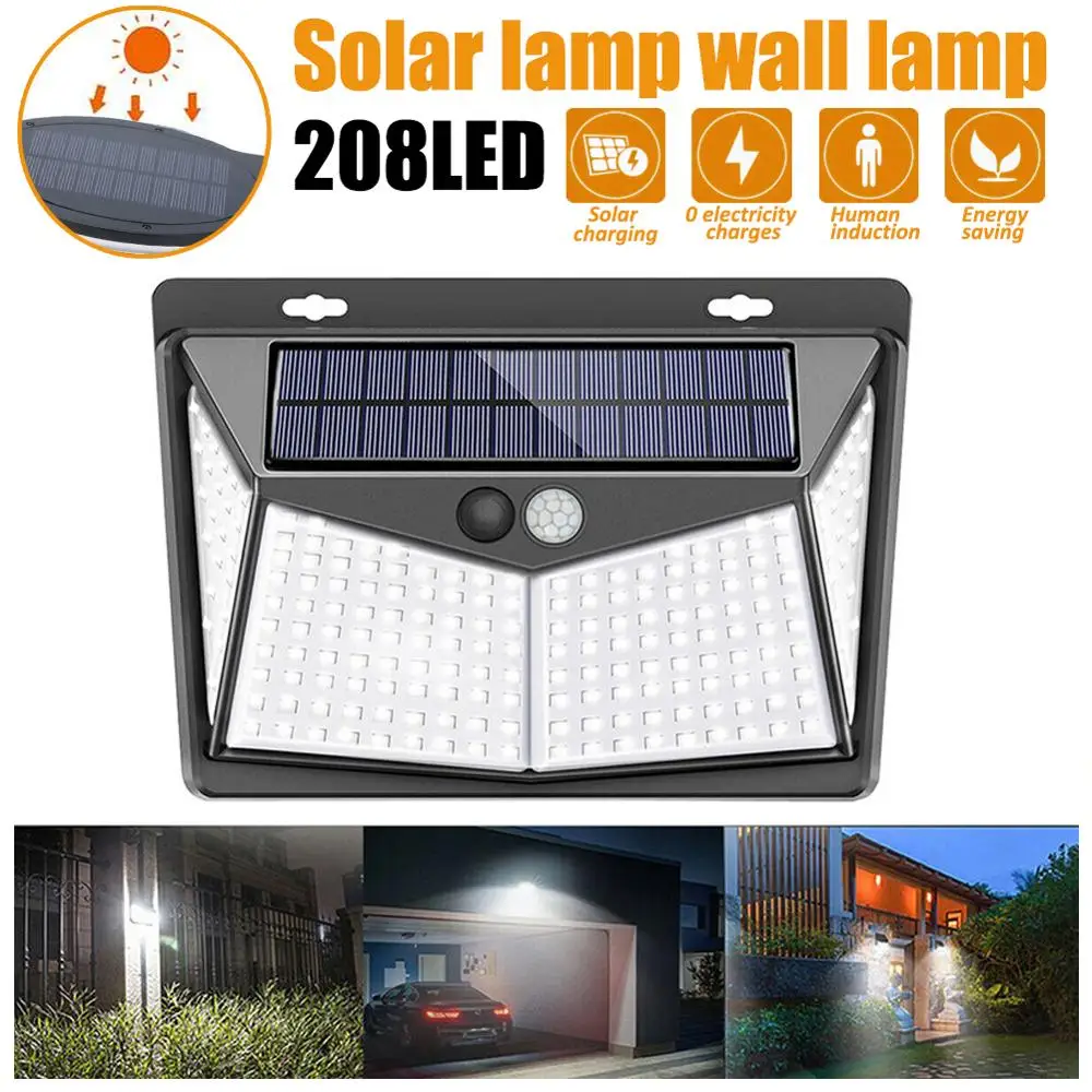 SALEï¼Solar Lights Outdoor 208 Led Bright Motion Sensor Light Wireless Waterproof IP65 Wall Lights for Garden Decoration
SALEï¼Solar Lights Outdoor 208 Led Bright Motion Sensor Light Wireless Waterproof IP65 Wall Lights for Garden Decoration