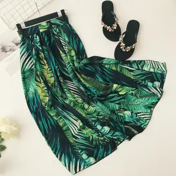 High Waist Boho Print Long Skirt Women Split Maxi Skirt Plant Print Beach Skirt Female Vintage Summer Green Print Skirt 3 Piece
High Waist Boho Print Long Skirt Women Split Maxi Skirt Plant Print Beach Skirt Female Vintage Summer Green Print Skirt 3 Piece