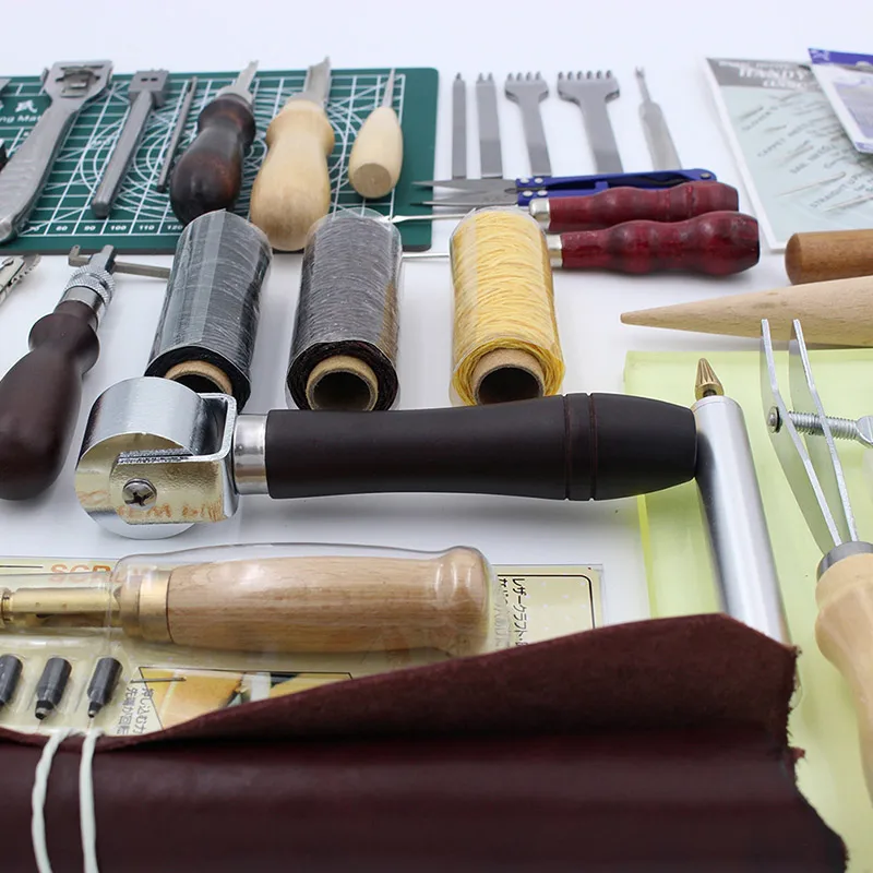 37 Pcs/Lot Leather Craft Tools for Leather Sewing Punching Processing Tool Hand Working Set, Beveler Groover Awl Thinning
37 Pcs/Lot Leather Craft Tools for Leather Sewing Punching Processing Tool Hand Working Set, Beveler Groover Awl Thinning