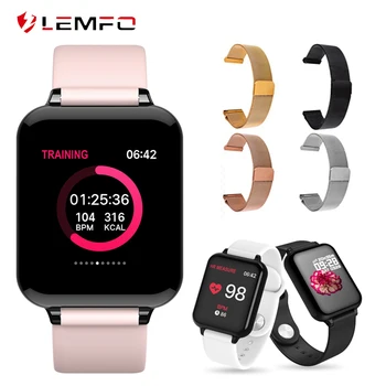 LEMFO Dropshipping B57 Women Smart Watch For Android Apple Watch Heart Rate Blood Pressure Milanese Steel strap Smartwatch Men
LEMFO Dropshipping B57 Women Smart Watch For Android Apple Watch Heart Rate Blood Pressure Milanese Steel strap Smartwatch Men