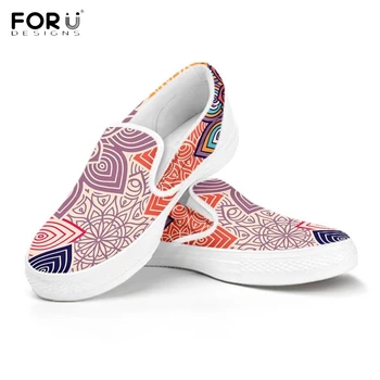 FORUDESIGNS Colorful Floral Mandalas Pattern Casual Slip On Shoes Spring/Autumn Comfortable Flats Shoes Women Ladies Footear
FORUDESIGNS Colorful Floral Mandalas Pattern Casual Slip On Shoes Spring/Autumn Comfortable Flats Shoes Women Ladies Footear
