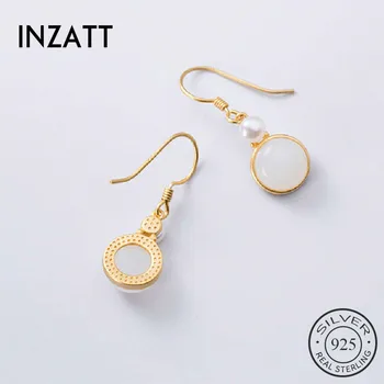 INZATT Real 925 Sterling Silver Round Dangle Drop Earrings For Fashion Women Party Cute Fine Jewelry Minimalist Accessories
INZATT Real 925 Sterling Silver Round Dangle Drop Earrings For Fashion Women Party Cute Fine Jewelry Minimalist Accessories
