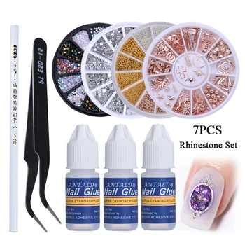 7PCS Nail Rhinestones Set Nail Glue Crystals Picker Kit AB Color Nail Stone Flat Bottom Irregular Beads 3D Nail Art Decorations
7PCS Nail Rhinestones Set Nail Glue Crystals Picker Kit AB Color Nail Stone Flat Bottom Irregular Beads 3D Nail Art Decorations