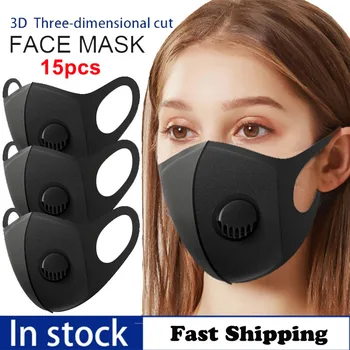 15pcs Anti Dust Windproof Mask Breath Valve Washable Reusable Earloop 3D Mouth Cover Anti Pollution PM2.5 Breathable Filter
15pcs Anti Dust Windproof Mask Breath Valve Washable Reusable Earloop 3D Mouth Cover Anti Pollution PM2.5 Breathable Filter