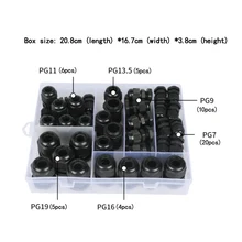 Waterproof Cable Gland 50 Pcs Cable Entry IP68 PG7 PG9 PG11 PG13.5 PG16 PG19 IP68 PA Nylon Plastic Connector Easy Install
Waterproof Cable Gland 50 Pcs Cable Entry IP68 PG7 PG9 PG11 PG13.5 PG16 PG19 IP68 PA Nylon Plastic Connector Easy Install