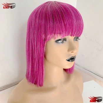 Heat Resistant Synthetic Lace Front Wig Pink Wig Glueless Short straight Bob Wigs Cosplay Wigs Bangs
Heat Resistant Synthetic Lace Front Wig Pink Wig Glueless Short straight Bob Wigs Cosplay Wigs Bangs