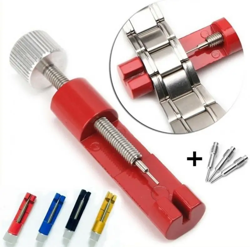Watch Repair Tools New Metal Strip Remover Adjuster Bracelet Removal Tool Adjust Length Of Strap with box and three needles
Watch Repair Tools New Metal Strip Remover Adjuster Bracelet Removal Tool Adjust Length Of Strap with box and three needles