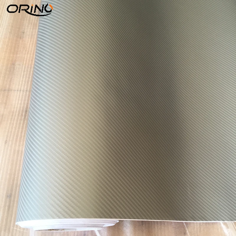 Silver 4D Carbon Fiber Vinyl Film-5