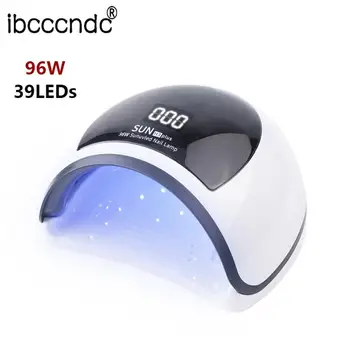 Ibcccndc 96W Nail Light 39LEDs Nail Dryer EU Plug Manicure Lamp High Quality UV Nail Lamp Professional Nail Care Tool
Ibcccndc 96W Nail Light 39LEDs Nail Dryer EU Plug Manicure Lamp High Quality UV Nail Lamp Professional Nail Care Tool