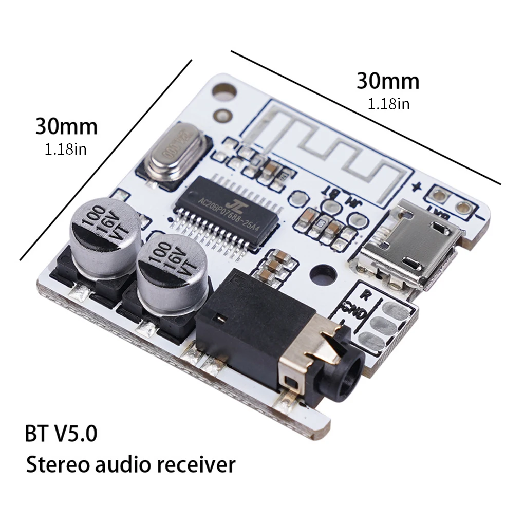 Фото Bluetooth5.0 JL6925A стерео музыка 3 5 мм DIY Автомобильный аудиоприемник Bluetooth WAV APE FLAC MP3 без