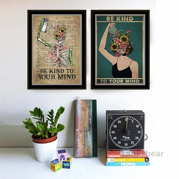 Mental Be Kind To Your Mind Canvas Poster Mental Health Posters and Prints Wall Decoration Vintage Wall Art Home Painting Decor
Mental Be Kind To Your Mind Canvas Poster Mental Health Posters and Prints Wall Decoration Vintage Wall Art Home Painting Decor