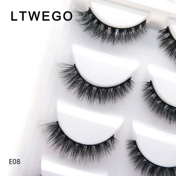 LTWEGO 5 pairs natural long false eyelashes hand made soft fluffy eyelash extension 3d mink lashes fake cils cilios makeup
LTWEGO 5 pairs natural long false eyelashes hand made soft fluffy eyelash extension 3d mink lashes fake cils cilios makeup