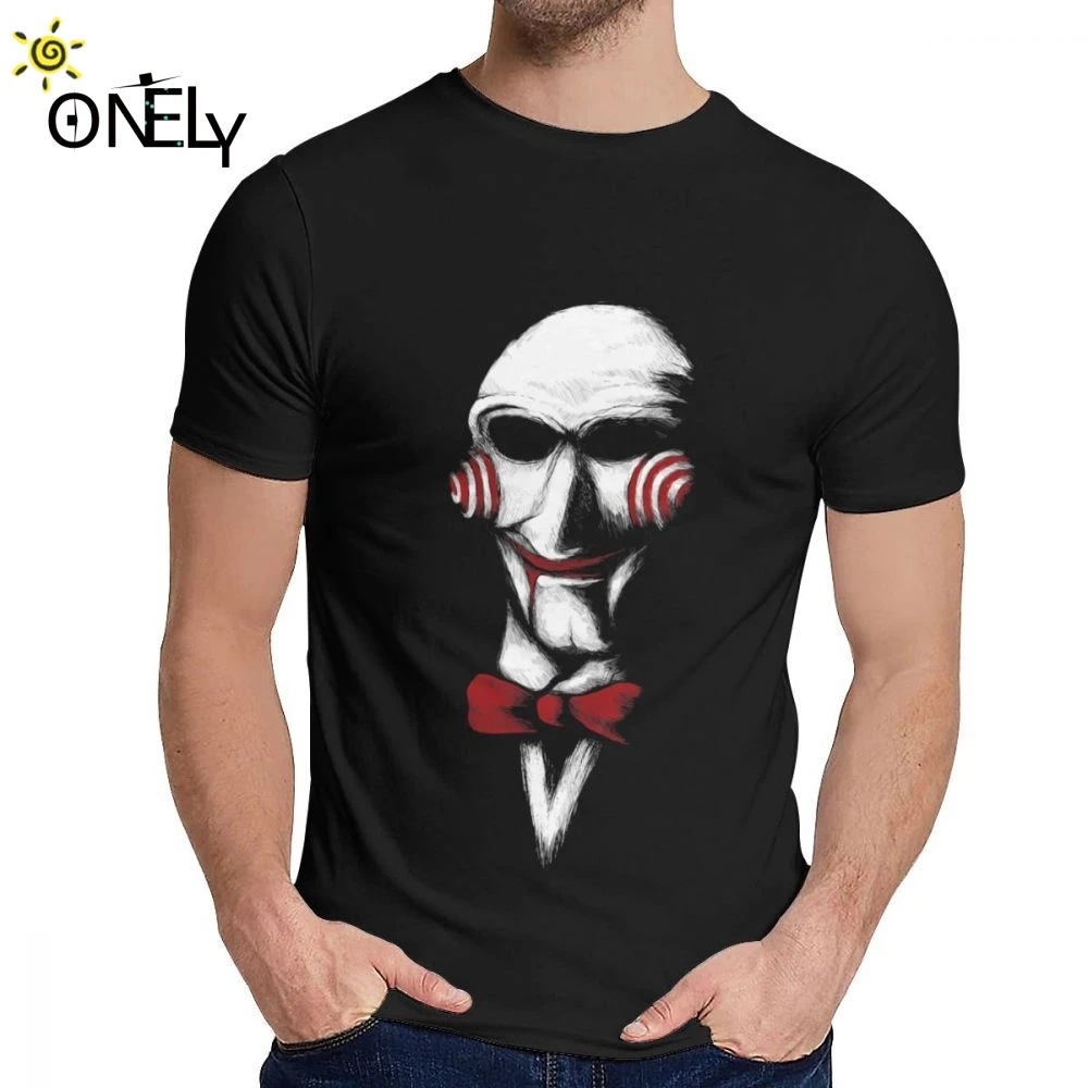Мягкая тонкая футболка с надписью Let Play A Game Saw Billy Мужская удивительная модная в