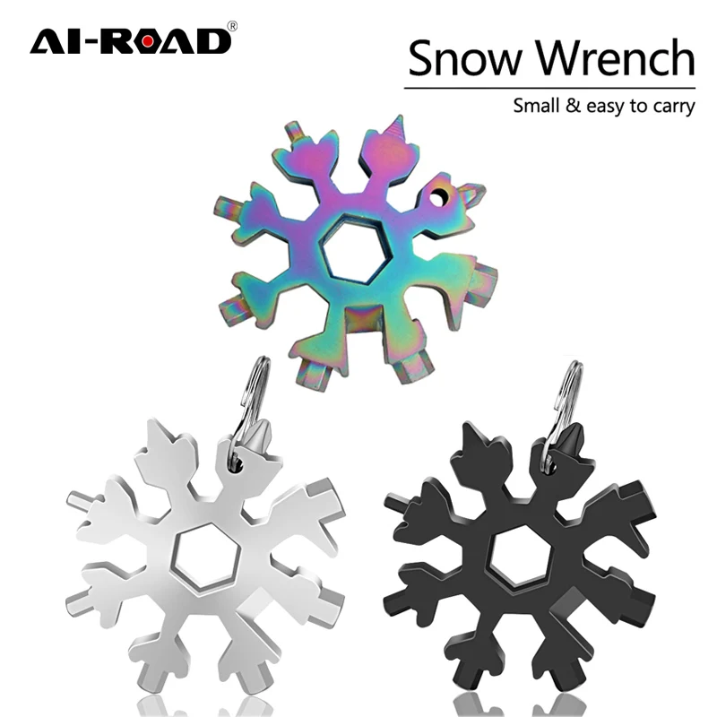 AI-ROAD Tool Card Combination Multifunctional Snowflake Screwdriver 18-In-1 Compact Handy Hand Tools Multi-purpose Snow Wrench
AI-ROAD Tool Card Combination Multifunctional Snowflake Screwdriver 18-In-1 Compact Handy Hand Tools Multi-purpose Snow Wrench