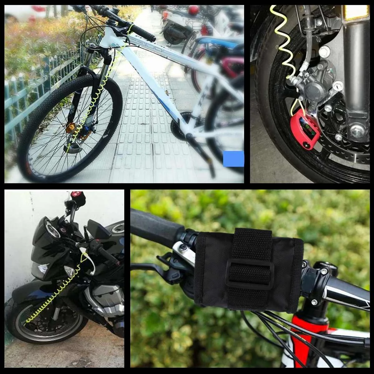 motorbike lock with alarm