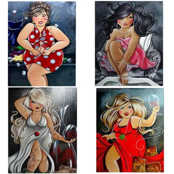 Dispaint Full Square Drill 5D Diy Diamond Painting "Cartoon Fat Woman" 3D Embroidery Cross Stitch 3D Home Decor Gift
Dispaint Full Square Drill 5D Diy Diamond Painting "Cartoon Fat Woman" 3D Embroidery Cross Stitch 3D Home Decor Gift