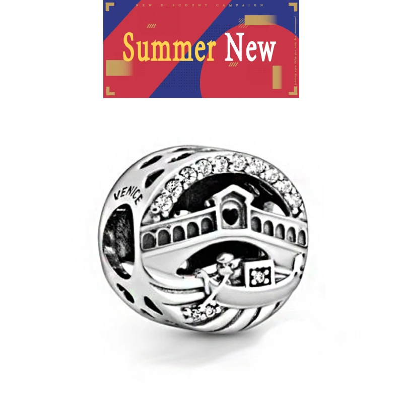 Latest The Second Summer New Silver-Beads Venice Charm fit Original Pandora Bracelets 100% 925 Sterling Silver DIY Trendy Lady
Latest The Second Summer New Silver-Beads Venice Charm fit Original Pandora Bracelets 100% 925 Sterling Silver DIY Trendy Lady