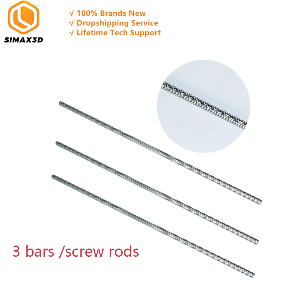 SIMAX3D printer T8 Lead screw 300 mm with copper nutStepper Motor Motor Integrated Linear Actuator for 3D Printer
SIMAX3D printer T8 Lead screw 300 mm with copper nutStepper Motor Motor Integrated Linear Actuator for 3D Printer