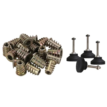 20 Pcs M6X 15mm Hexagon Socket Screw & 4 Pcs Adjustable Furniture Glides 50mm Dia Table Desk Leveling Foot Leg M8
20 Pcs M6X 15mm Hexagon Socket Screw & 4 Pcs Adjustable Furniture Glides 50mm Dia Table Desk Leveling Foot Leg M8