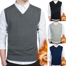Oversize Mature Men Classic Solid Plus Velvet Thick Sweater Vest V-Neck Bussiness Office OL Knit Sweater Multicolor
Oversize Mature Men Classic Solid Plus Velvet Thick Sweater Vest V-Neck Bussiness Office OL Knit Sweater Multicolor
