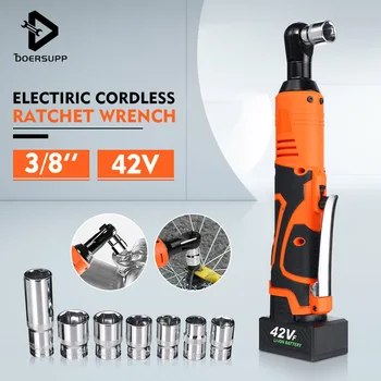 Electric Wrench Ratchet Angle Wrenches 3/8" 42V 90N.m Rechargeable Cordless LED Light With 7Pcs Ratchet Wrench Socket Adapter
Electric Wrench Ratchet Angle Wrenches 3/8" 42V 90N.m Rechargeable Cordless LED Light With 7Pcs Ratchet Wrench Socket Adapter