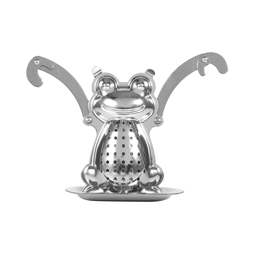 Stainless Steel Loose Tea Leaf Infuser Ball Strainer Filter Diffuser Herbal Spice Frog Portable Tea Strainer Accessor With Tray
Stainless Steel Loose Tea Leaf Infuser Ball Strainer Filter Diffuser Herbal Spice Frog Portable Tea Strainer Accessor With Tray