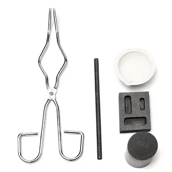 1Set Graphite Crucible Set Ingot Mold Gold Torch Melting Kit Tool Mould Set DIY Jewelry Making 
1Set Graphite Crucible Set Ingot Mold Gold Torch Melting Kit Tool Mould Set DIY Jewelry Making