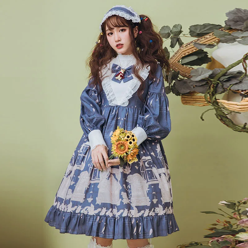 Tea Party Lolita Girl's Kawaii Dress Op Long Sleeve Court Luxury Lolitas Women Dresses Vintage Cosplay Retro Gothic Victorian
Tea Party Lolita Girl's Kawaii Dress Op Long Sleeve Court Luxury Lolitas Women Dresses Vintage Cosplay Retro Gothic Victorian