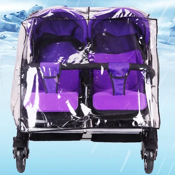 Transparent Pram Zipper Open PVC Stroller Rain Cover Foldable Wind Dust Shield Outdoor Waterproof Pushchair Protection Twin Baby
Transparent Pram Zipper Open PVC Stroller Rain Cover Foldable Wind Dust Shield Outdoor Waterproof Pushchair Protection Twin Baby