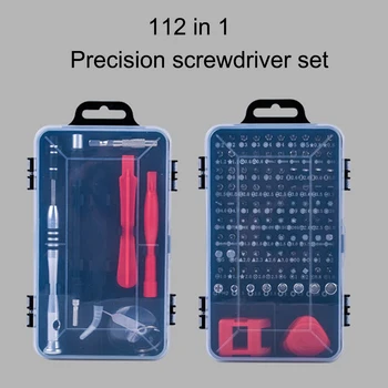 112Pcs/Set Magnetic Multi-purpose Screwdriver Set Precision Electronic Device Mobile Phone Repair Hand Tools Kit
112Pcs/Set Magnetic Multi-purpose Screwdriver Set Precision Electronic Device Mobile Phone Repair Hand Tools Kit