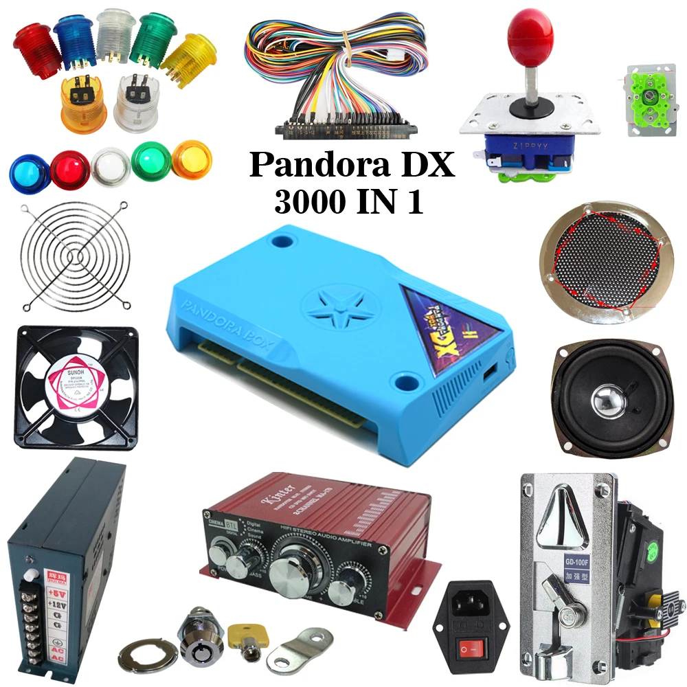 Arcade parts Bundles kit With Pandora Box DX Long shaft Joystick button Microswitch Jamma Harness using a arcade game machine
Arcade parts Bundles kit With Pandora Box DX Long shaft Joystick button Microswitch Jamma Harness using a arcade game machine