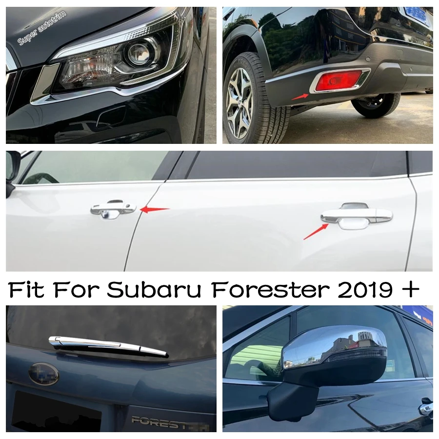 Front Head Lights Lamp Eyelid Eyebrow / Rear Window Wiper Cover Trim Chrome Exterior Accessories For Subaru Forester 2019 - 2021
Front Head Lights Lamp Eyelid Eyebrow / Rear Window Wiper Cover Trim Chrome Exterior Accessories For Subaru Forester 2019 - 2021