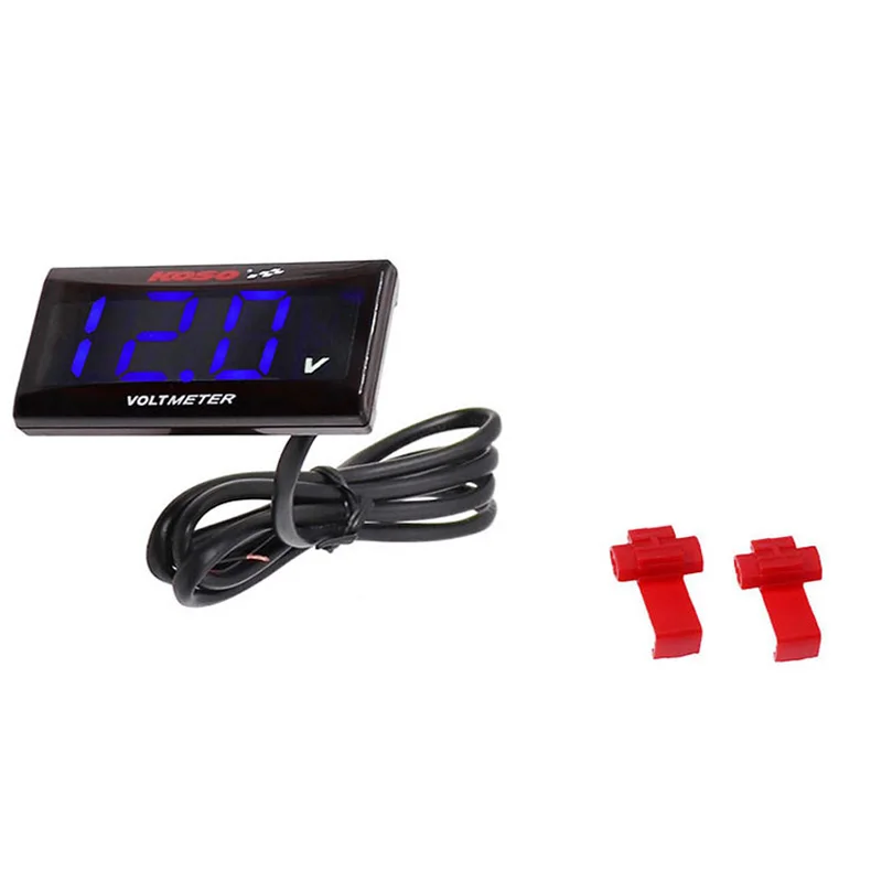 Universal Motorcycle Digital Voltmeter DC 12 V LED Display KOSO Voltage Meter for Honda Yamaha Kawasaki Ducati KTM NMAX
Universal Motorcycle Digital Voltmeter DC 12 V LED Display KOSO Voltage Meter for Honda Yamaha Kawasaki Ducati KTM NMAX