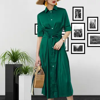 2020 Summer green Dress Women Lace Up High Waist Short Sleeve Slim Holiday Dresses Fashion Elegant female dress r633
2020 Summer green Dress Women Lace Up High Waist Short Sleeve Slim Holiday Dresses Fashion Elegant female dress r633