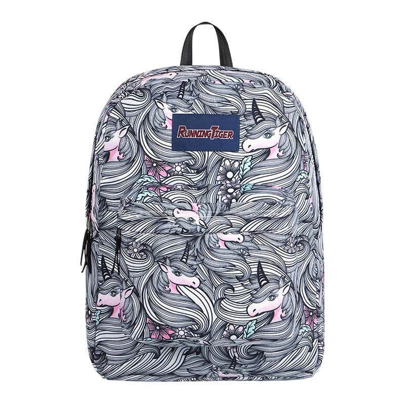 Woman's Fashion School Backpack Cartoon Gray Unicorn Design Water Repellent School Bag for Girl Back Pack Mochila Feminina Mujer
Woman's Fashion School Backpack Cartoon Gray Unicorn Design Water Repellent School Bag for Girl Back Pack Mochila Feminina Mujer