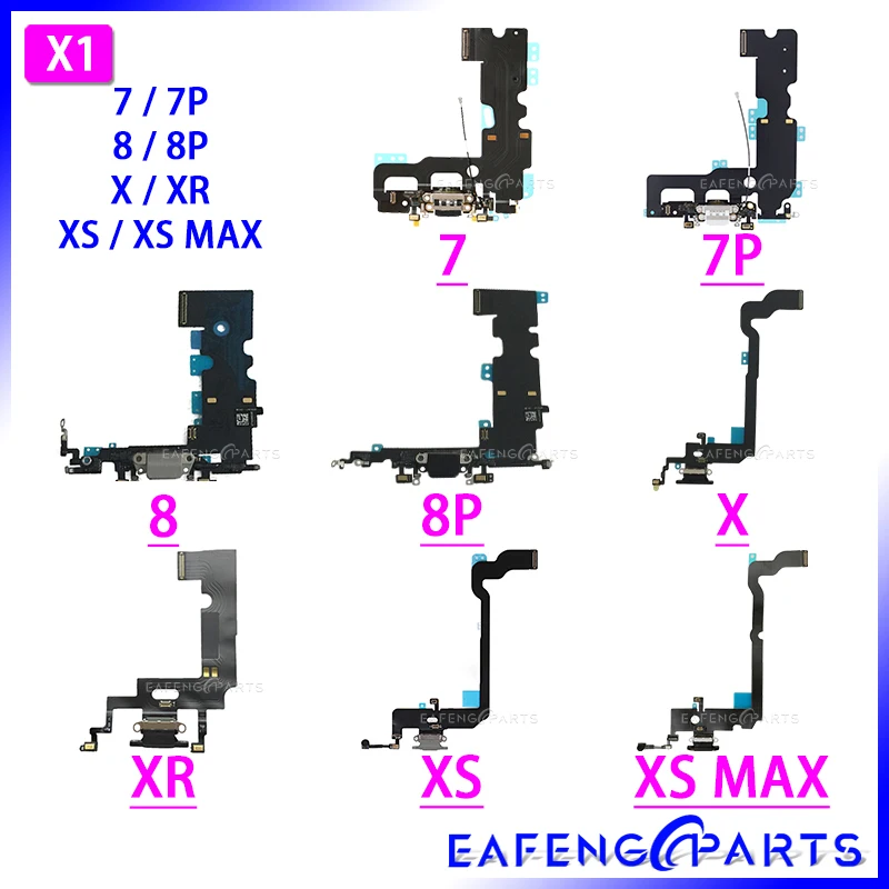 Charging Port Charger Flex For iphone 7 8 Plus Xs Max XR with Board Mic Microphone Flex Cable
Charging Port Charger Flex For iphone 7 8 Plus Xs Max XR with Board Mic Microphone Flex Cable