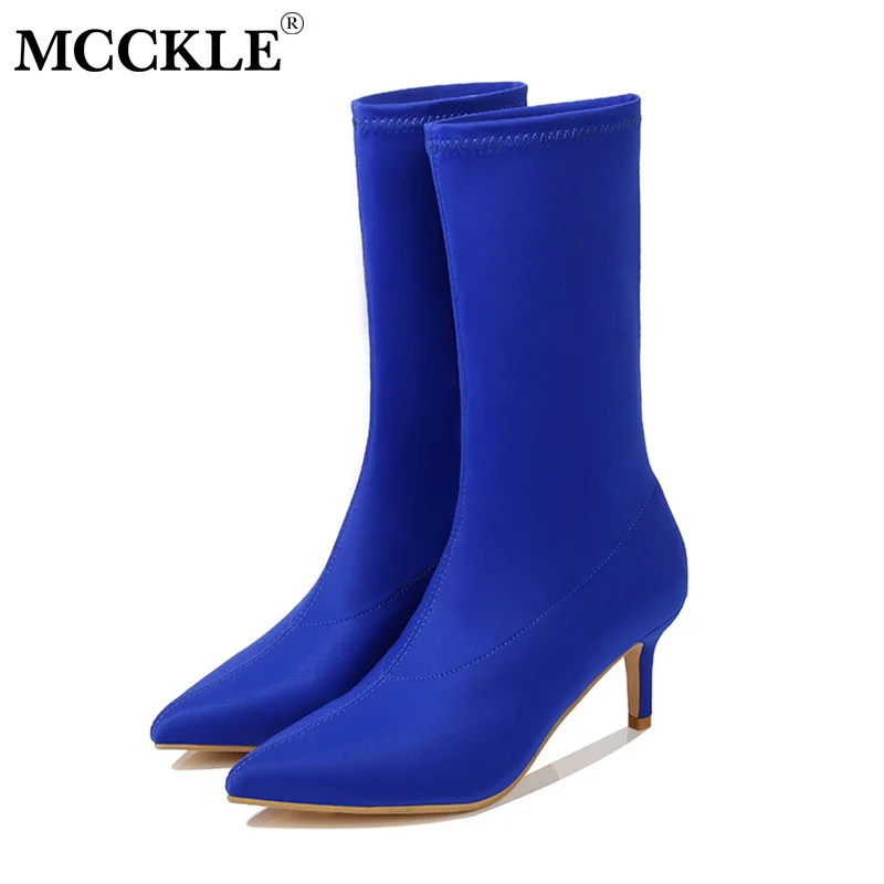 Women Mid Calf Boots Candy Color Suede Female Pointed Toe Stiletto Thin Heels Shoes Woman Slip On Women's Short Boots Ladies
Women Mid Calf Boots Candy Color Suede Female Pointed Toe Stiletto Thin Heels Shoes Woman Slip On Women's Short Boots Ladies