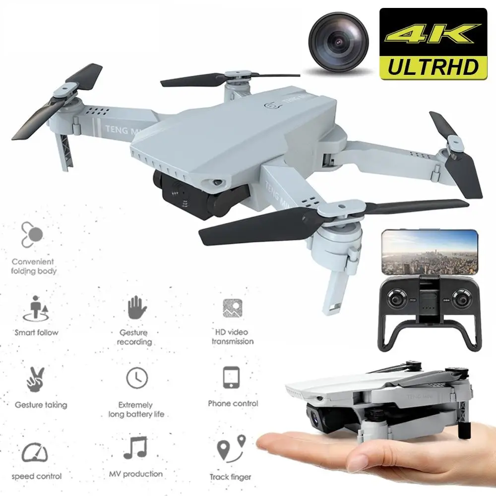 KF609 2.4GHz Remote Control Mini Drone 6-Axis 4-CH Quadcopter 720P/4K Single/Dual-Camera Support WiFi Gesture Photo
KF609 2.4GHz Remote Control Mini Drone 6-Axis 4-CH Quadcopter 720P/4K Single/Dual-Camera Support WiFi Gesture Photo