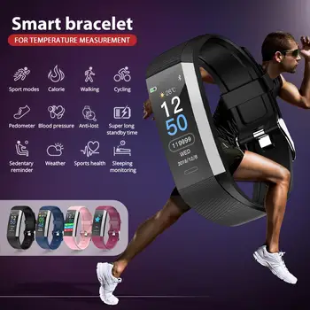 Smart Bracelet Fitness Tracker With Heart Rate Monitoring Functions Waterproof Sport Wrist Watch For Indoor Outdoor Easy To Use
Smart Bracelet Fitness Tracker With Heart Rate Monitoring Functions Waterproof Sport Wrist Watch For Indoor Outdoor Easy To Use