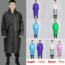 Homens Mulheres Jaqueta À Prova D' Água Botão EVA capa de Chuva Com Capuz capa de Chuva Poncho Impermeáveis(China)