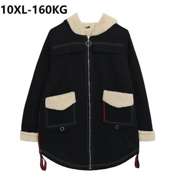high quality winter women long jackets fleece thick warm hooded coat large size 7XL 8XL Female big size denim jackets 150KG 58
high quality winter women long jackets fleece thick warm hooded coat large size 7XL 8XL Female big size denim jackets 150KG 58