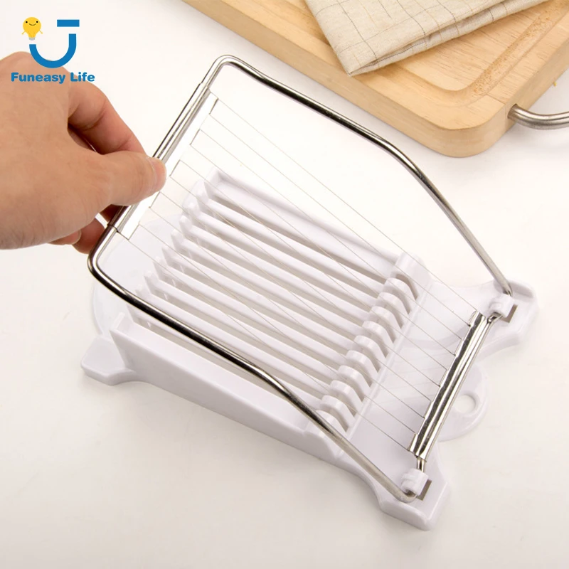 Stainless Steel Lunch Meat Slicer Banana Cutter Egg Ham Slicer Meat Fruit Evenly Dividing Gadget Manual Cooking Tools
Stainless Steel Lunch Meat Slicer Banana Cutter Egg Ham Slicer Meat Fruit Evenly Dividing Gadget Manual Cooking Tools