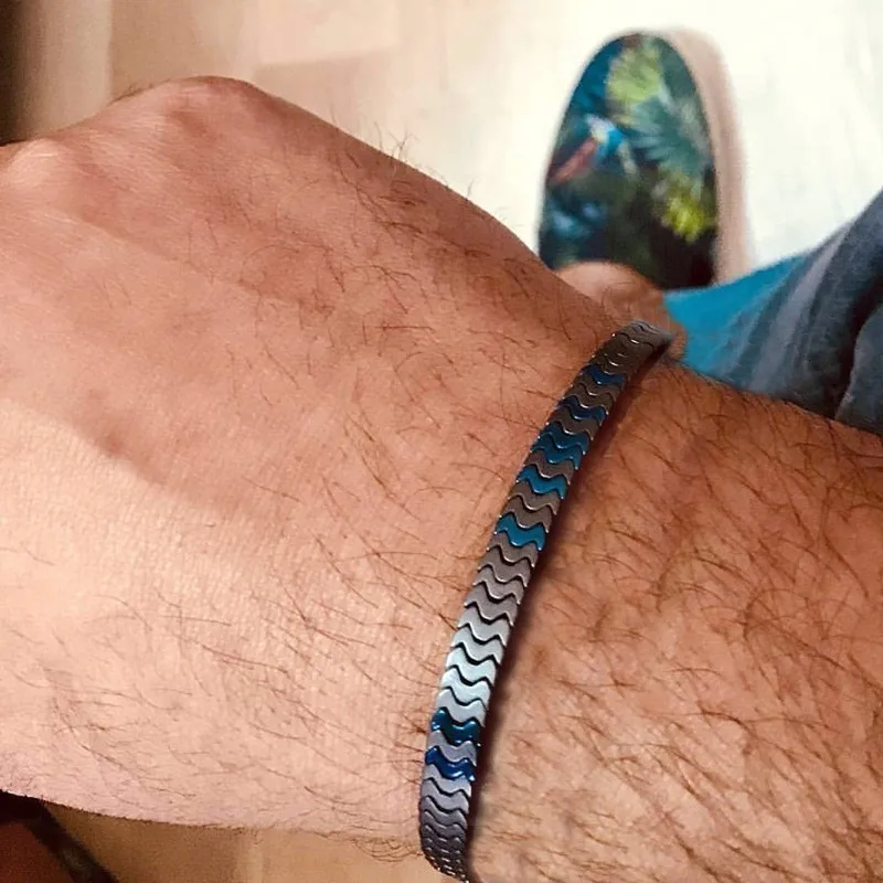 2020 New Luxury Wristband Men Bracelet Irregular Beads Braided 2020 New Luxury Wristband Men Bracelet Irregular Beads Braided