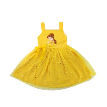 boutique girls princess yellow dress figure print sleeveless sparkle girls frock
boutique girls princess yellow dress figure print sleeveless sparkle girls frock