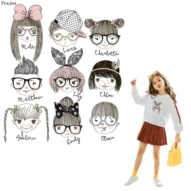 Prajna Cartoon Girl Patches Iron On Transfer Cute Style For Clothing Thermal Heat Transfer Vynil Patches For Clothes Ironing DIY
Prajna Cartoon Girl Patches Iron On Transfer Cute Style For Clothing Thermal Heat Transfer Vynil Patches For Clothes Ironing DIY