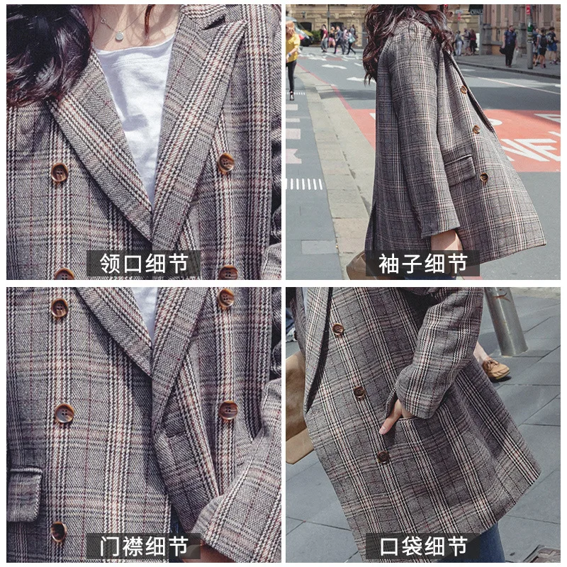 CHIC Grid Red Small Suit Coat Women's Spring And Autumn 2019 Korean-style Loose-Fit New Style England Retro Suit INS
CHIC Grid Red Small Suit Coat Women's Spring And Autumn 2019 Korean-style Loose-Fit New Style England Retro Suit INS