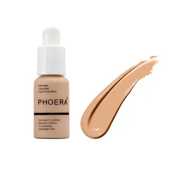 Phoera Soft Matte Long Wear Foundation Liquid Face Makeup Coverage Foundation Naturally Concealer Oil-Controlling 104# Buff Beig
Phoera Soft Matte Long Wear Foundation Liquid Face Makeup Coverage Foundation Naturally Concealer Oil-Controlling 104# Buff Beig