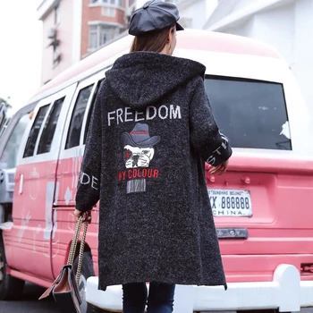 Tide Long Knitting Cartoon Cardigan Sweater Trench Female Coat Women Manteau Femme Hiver Moda Mujer Clothes Kawaii Windbreaker
Tide Long Knitting Cartoon Cardigan Sweater Trench Female Coat Women Manteau Femme Hiver Moda Mujer Clothes Kawaii Windbreaker