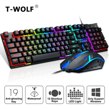 Gaming keyboard and Mouse Wired keyboard with backlight Waterproof Computer Game Keyboards Gamer Gaming Mouse Set For PC Laptop
Gaming keyboard and Mouse Wired keyboard with backlight Waterproof Computer Game Keyboards Gamer Gaming Mouse Set For PC Laptop